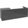 Waschbeckenunterschrank 160 x 55 cm Glossy Grey