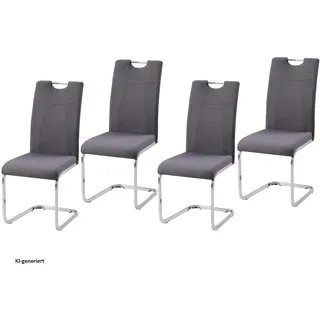 Hti-Living Schwingstuhl KellyC Polyester grau 4