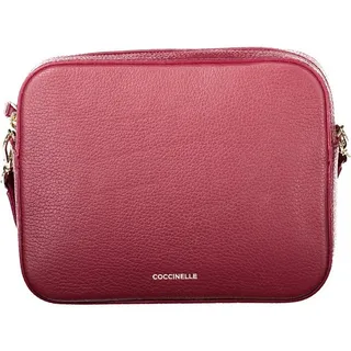 COCCINELLE Umhängetasche, Stylische Damen Mini Tasche Rot – Verstellbarer Gurt & Reißverschlu