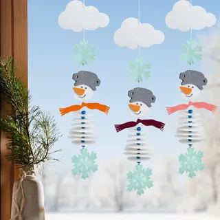 HABA Filzgirlande Schneemann Bastelset