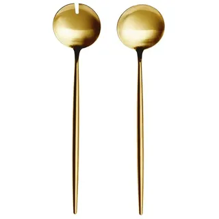 BUTLERS Salatbesteck-Set STILETTO 2-tlg. in Gold | Gr.: onesize