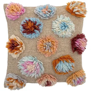 Bloomingville Kissenbezug Somma 50 x 50 cm Mehrfarbig