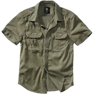 Brandit Textil Vintage Kurzarmhemd Olive XL