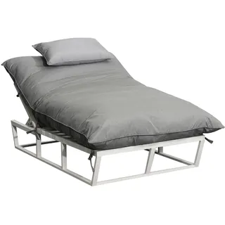 CLEMENTO Romi Loungeliege Aluminium Createxx - White