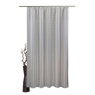 Vorhang nach Maß Devin, VHG, (1 St), blickdicht, Polyester, Vorhang, digital bedruckt, Landhaus grau|weiß 155 cm x 165 cm