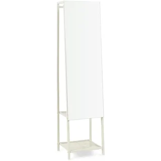 [en.casa] Garderobenspiegel Klilbojle 160 x 40 cm Sandfarben