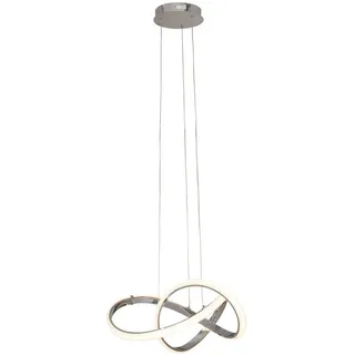 Dieter Knoll Led-Hängeleuchte, Chrom, Metall, Kunststoff, Uni,Uni, rund,rund, 150 cm, RoHS, Europäischer Sicherheitsstandard, Lampen & Leuchten, Innenbeleuchtung, Hängelampen, Pendelleuchten