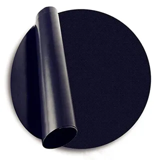 Lobwerk BBQ Grillmatten mit Antihaft Teflon Beschichtung zum Grillen für Gasgrill Holzkohle Lebensmittelkonform (40cm Rund x2)