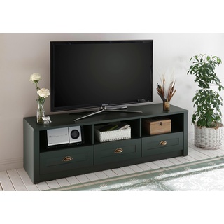 Lowboard HOME AFFAIRE "Ascot" Sideboards Gr. B/H/T: 158 cm x 47 cm x 43 cm, 3, grün Lowboard TV-Board TV-Lowboard TV-Möbel Lowboards Sideboards Breite 158 cm