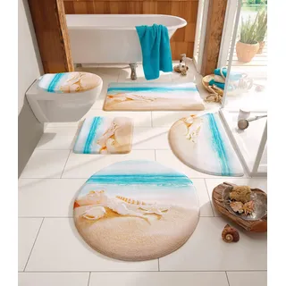 OTTO home Badematte Strand Beige Ø 80 cm