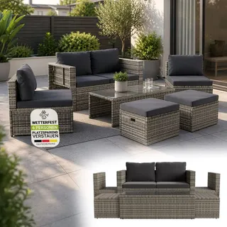 Juskys Salou Loungeset grau
