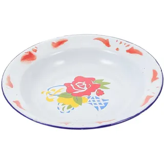 Emaillierter Snackteller Im Chinesischen Stil, Servierteller, Tablett, Geschirr-20x20x3cm
