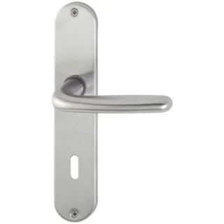 HOPPE Langschildgarnitur Edelstahl Silber E1850Z/302