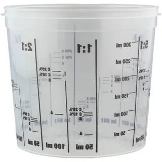 Alex Flittner Designs Lackmischbecher Messbecher 375-2300ml - Mischbecher für Autolack & Epoxidharz, 2:1 Bis 6:1 Mischbecher, Lackmischbecher 375-2300ml (25, 2300ml)
