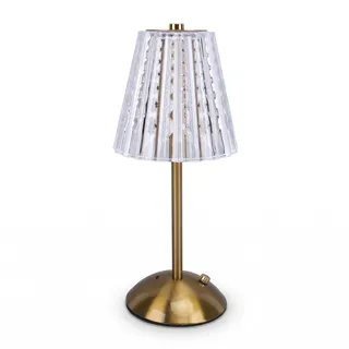 Dpofirs Schnurlose Lampe, Kristall Tischlampe, mit Touch Control, 3 Farbtemperatur Nachttischlampe, tragbare LED Tischlampe, für Schlafzimmer Büro Home Bar