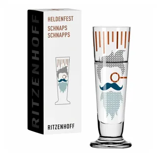 Ritzenhoff Schnapsglas Heldenfest 010, Kristallglas bunt