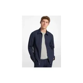 MK Gewebte Hemdjacke mit Reißverschluss - Blau - Michael Kors - S