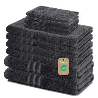 LAVEA Elena Handtuchset 10-tlg. grau