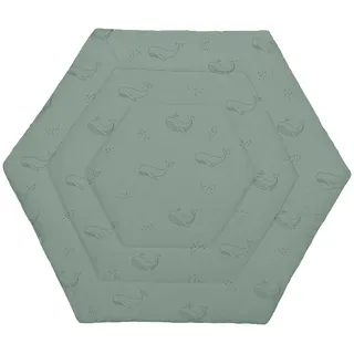 Fillikid Einlage Laufstall 6-eckig Exklusiv | Krabbeldecke Laufgitter 120 cm | Schutzeinlage Laufgitter weich gepolstert | Spieldecke waschbar | Laufgittereinlage