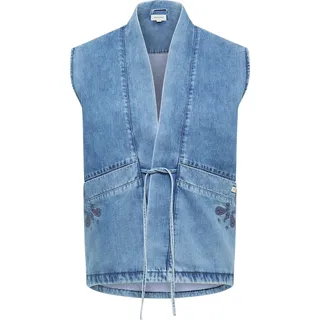 Mustang Jeansweste mit Schnürung Modell Gillian Jeansblau, $listsize[$i].replace('"','"')