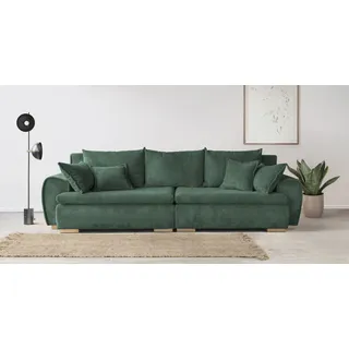 Home Affaire Big-Sofa Polyester 4-Sitzer Dunkelgrün
