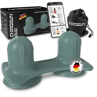 ChiroGun Duo Triggerpunkt Drücker mit Saugnapf - Rücken Massagegerät für Triggerpunkte Wirbelsäule & Faszien, Fuß Nacken Ischias Trigger Massage Gerät, Faszienball für Rückenmassage & Verspannungen