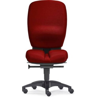 Büro-Drehstuhl Mister Office ohne Armlehnen Polyamid-Fußkreuz rot