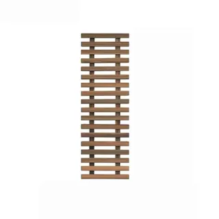 PRUJOY Holz-Blumenregal zum Aufhängen an der Wand, Blumen-Wandregal, Wandbehang, Gitter, Gartendekoration, Garten-Holzaufhänger (90 * 30cm)