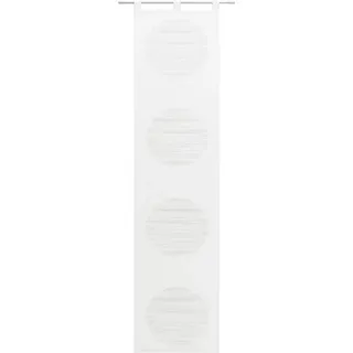Neutex for you! Schiebegardine Padova (1 St), Schlaufen, halbtransparent, Scherli, Inkl. Zubehör weiß 57 cm x 295 cm