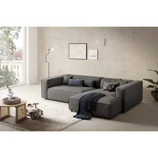 LeGer Home by Lena Gercke Eckcouch Cord 2-Sitzer Grau