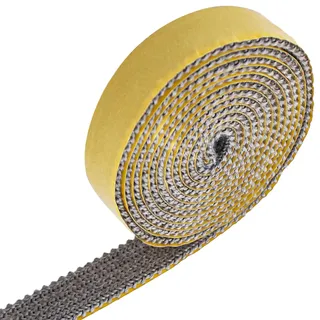 Ofendichtschnur,Ofenrohr Dichtung2mmx15mmx2m | Hitzebeständiges Dichtband,Kamin Dichtband,Hitzebeständig,Selbstklebend,für Kamin,Ofenrohr,Kamintür,Rauchrohr