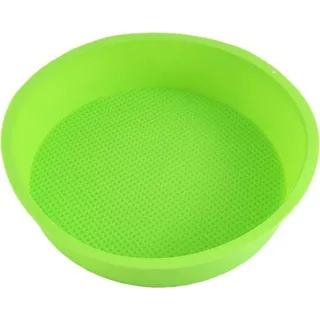 Famanu Silikonbackformen - Runde Formen - Kleine Törtchen Backen - Spülmaschinenfest - 25 cm Durchmesser - Blau Grün