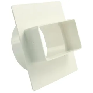 Marley Flachkanal 110 Adapter rund/eckig Ø 100 mm weiß