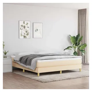 vidaXL Boxspringbettgestell 160 x 200 cm Creme