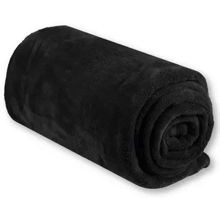Babydecke, Bestlivings, Krabbeldecke Schmusedecke Kuscheldecke für Kleinkinder schwarz 60 cm x 80 cm