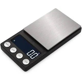 Digitale Waage, Küchenwaage, Elektronische Waage, Kleine Elektronische Waage, Tragbare Elektronische Waage, Grammwaage (farbe: Schwarz, Größe: 200 G/0,01 G)