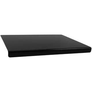 Schwarz Schneidebrett Gross aus Acryl Rutschfest für Küche | Rand, für Arbeitsfläche und Schutz, Elegantes Design, Stabil und Multifunktional