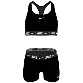 Nike Badeanzug RACERBACK BIKINI für Kinder/Jugendliche (2-St) sportlicher Stil, schnell trocknendes Material schwarz M (140/146)
