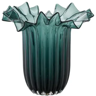 ebuy24 Vase Lykke Dunkelgrün 25 x 25 cm | Gr.: onesize