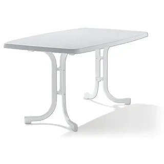 Sieger Boulevard-Klapptisch mit mecalit-PRO-Platte 150 x 90 x 72 cm Weiß