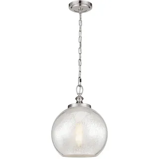Elstead Lighting Hängeleuchte Tabby, Edelstahl, Metall, Glas, Kugel,Kugel, 53.3 cm, RoHS, Lampen & Leuchten, Innenbeleuchtung, Leuchten nach Räumen, Esstischlampen