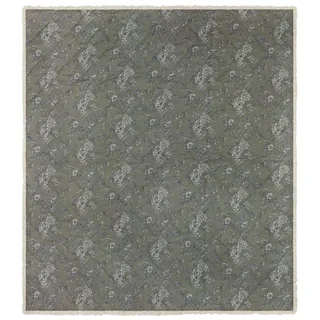 furn. Wylder Hermione Tagesdecke – Wendbar Floral Gesteppt Baumwolle Rüschenbesatz Überwurf Bettwäsche (Moos – 240x260cm)