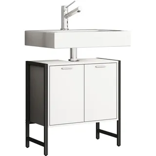VCM Waschbeckenunterschrank Edino 60 x 60 x 30 cm Weiß