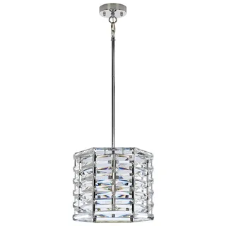 Elstead Lighting Hängeleuchte 1-flg. D 30,6 cm rund Stahl Kristalle