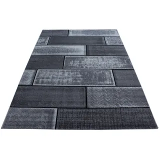 Ayyildiz Plus 8007 Kurzflorteppich 80 x 300 cm Schwarz