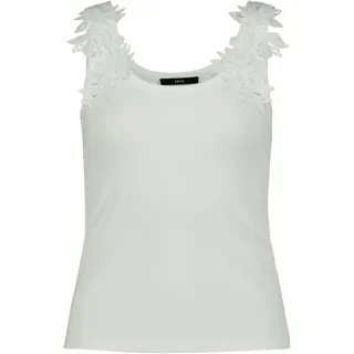 zero Damen Basic-Top mit Rundhalsausschnitt 40, Brilliant White - 40