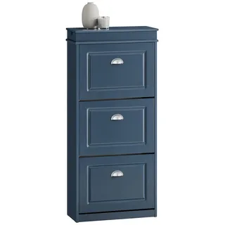 SoBuy Schuhkipper 53 x 118 x 24 cm blau / blau