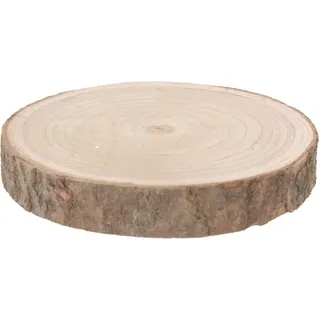 Echtholz Baumscheibe Natur - 18-23cm - Deko Holz Baum Scheibe Basteln Brandmalen