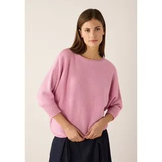 More & More Rundhalspullover mit Glanzeffekt Rosa 36