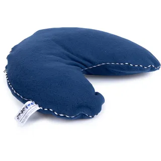 Dinki Dinkel Nackenhörnchen, Dinkelkissen, Wärmekissen, Nackenkissen, LxB 35x30 cm, Blau